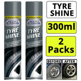 2X Car Pride Tyre Shine Spray 300ml Spray Paint